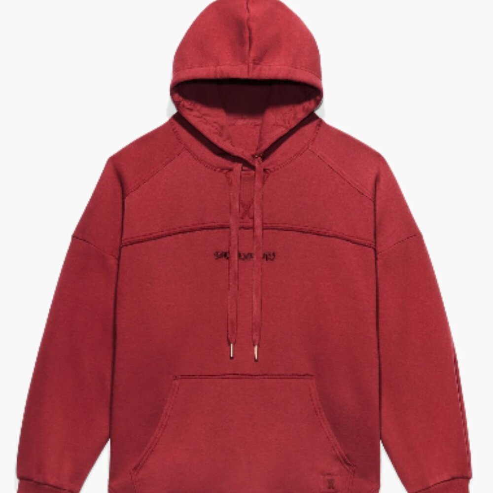 Savage X Fenty Essential Hoodie with Logo  - Size 2X - COLOR: SWEET JAM RED
